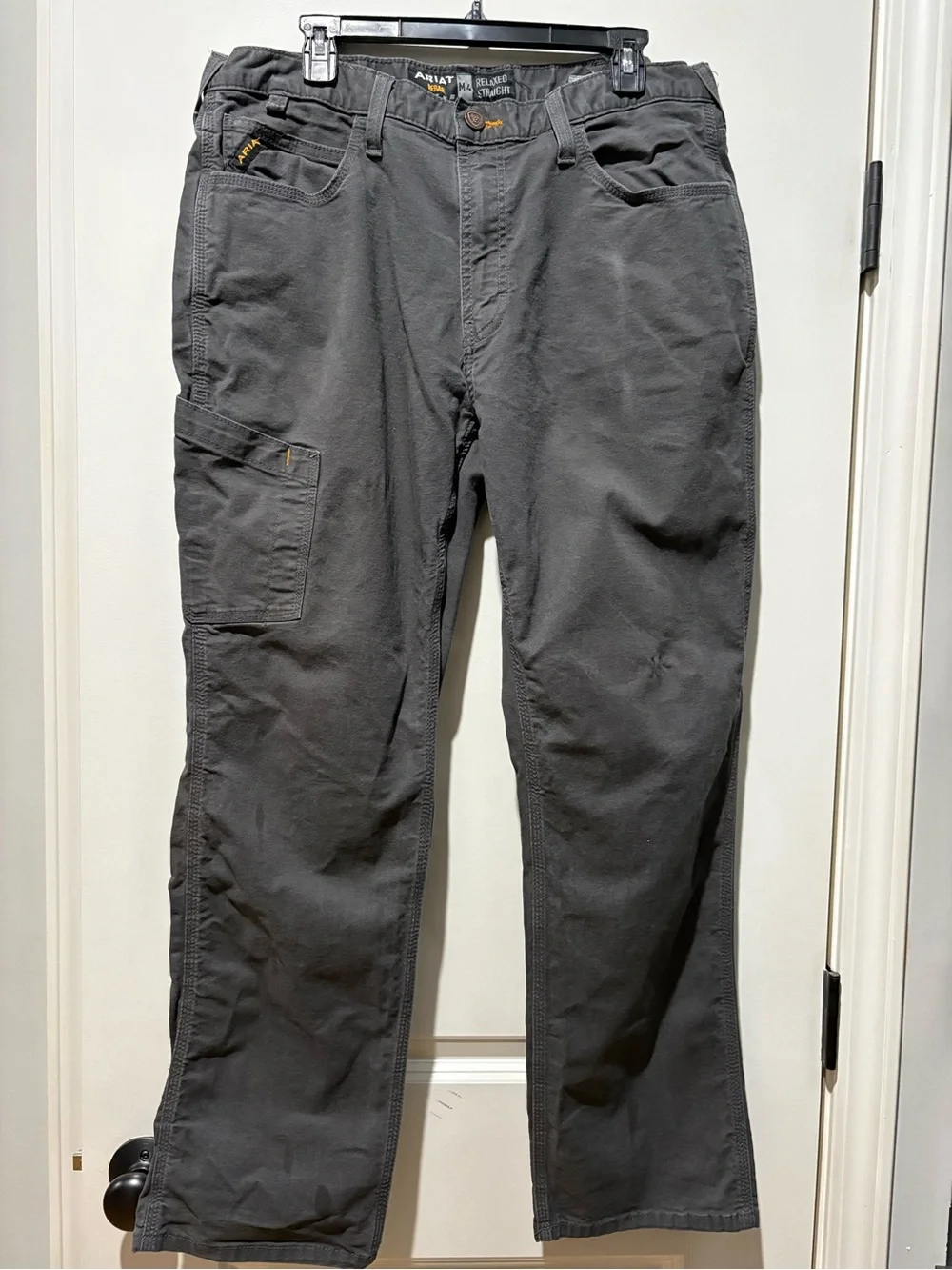 Ariat Rebar M4 Relaxed Straight Work Pants Men’s 36x32 Gray Utility Cargo